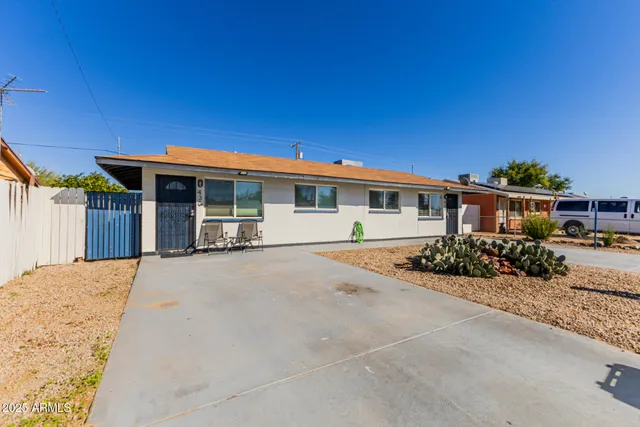 a view of a house with a patio