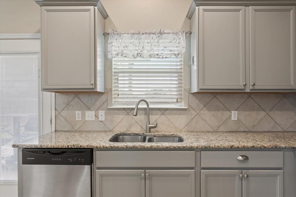 5300 Crossville Drive Waco, TX 76708 - Photo 12 of 33 a kitchen with granite countertop white cabinets and a sink