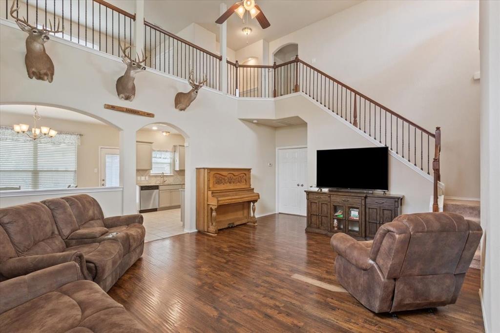 5300 Crossville Drive Waco, TX 76708 - Photo 7 of 33 a living room with furniture and a flat screen tv