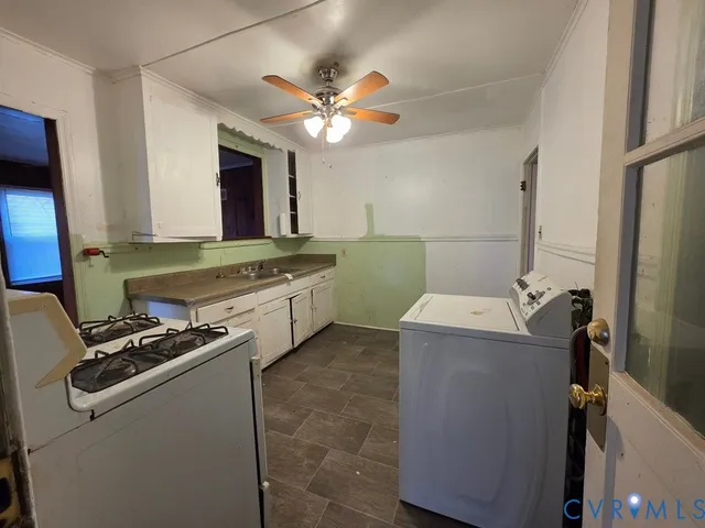 a room with storage and utility