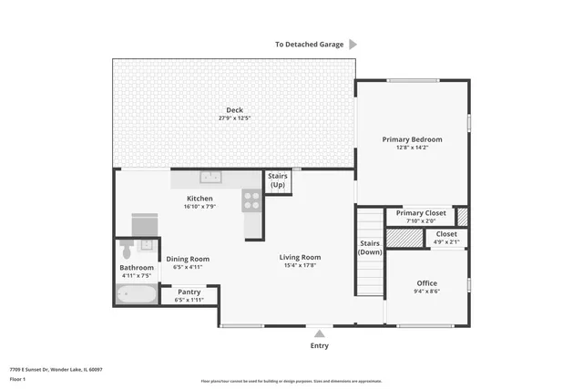 $239,900 | 7709 East Sunset Drive, Wonder Lake, IL 60097
