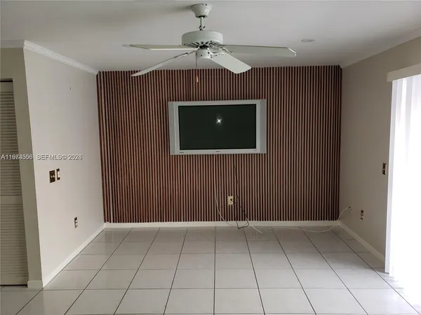 a view of an empty room