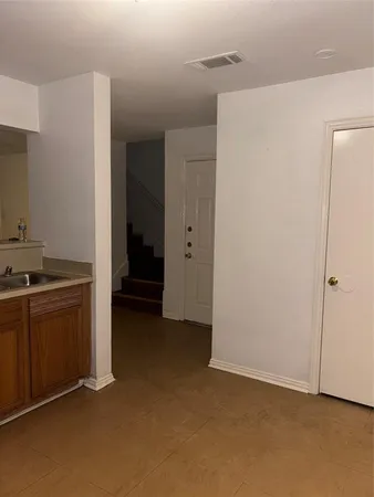 a view of an empty room