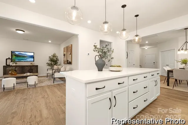 a large living room with furniture