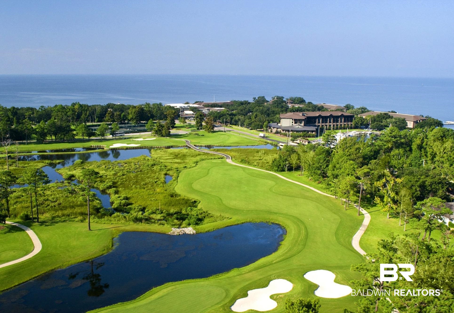 306 South Tee Drive Fairhope, AL 36532 - Photo 31 of 37 Drone / aerial view featuring a water view