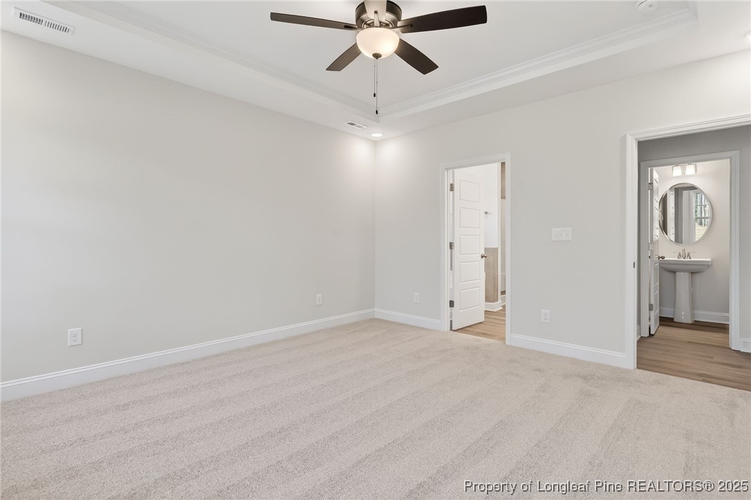 2202 Montrose (lot 3) Road Raeford, NC 28376 - Photo 26 of 44 an empty room with fan and ceiling fan