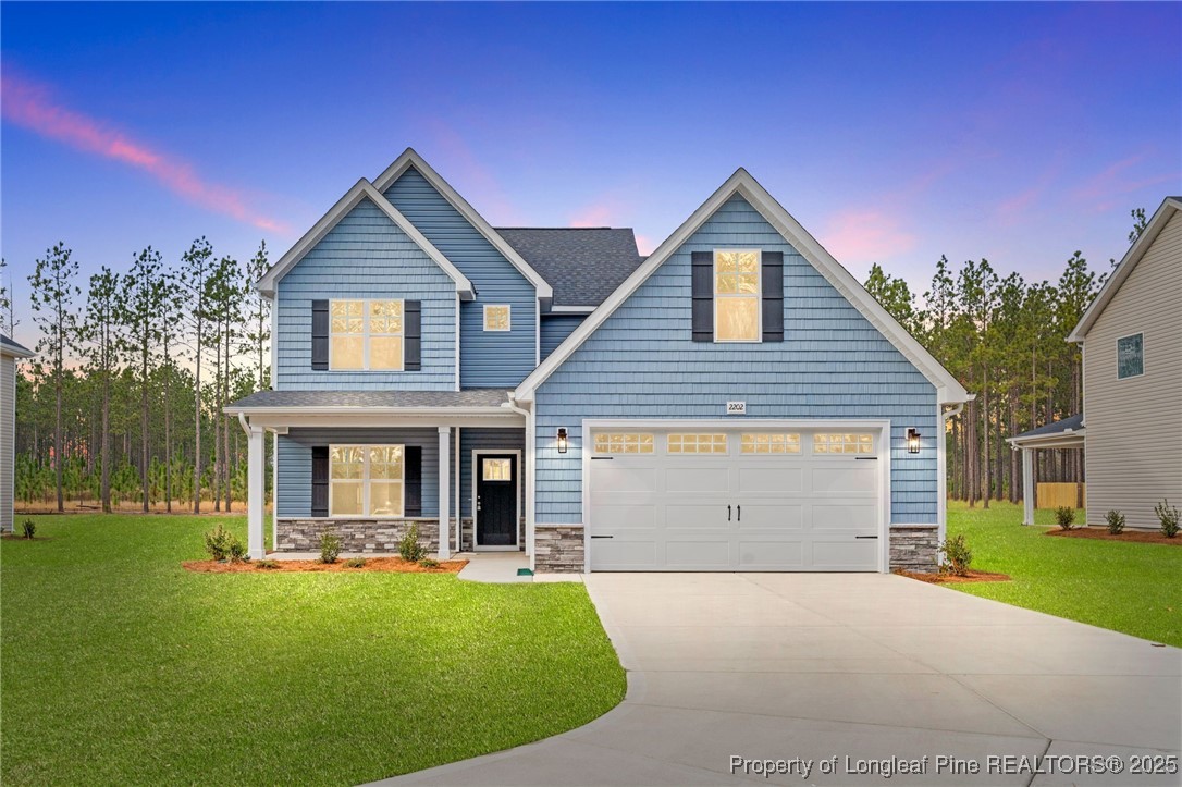 2202 Montrose (lot 3) Road Raeford, NC 28376 - Photo 44 of 44 a front view of house with yard and green space