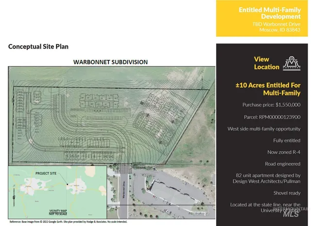 $1,550,000 | Tbd War Bonnet Drive, Moscow, ID 83843