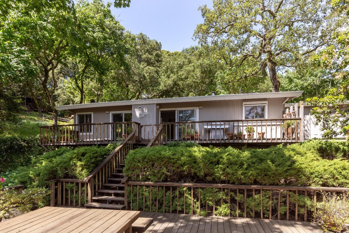 21661 Woolaroc Drive Los Gatos, CA 95033 - Photo 37 of 48 a view of a house with roof deck