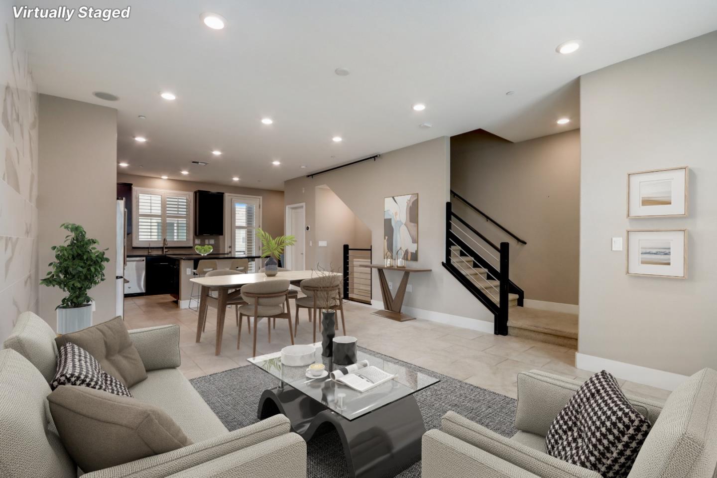 706 Ave One Drive San Jose, CA 95123 - Photo 2 of 60 a living room with furniture kitchen view and a potted plant