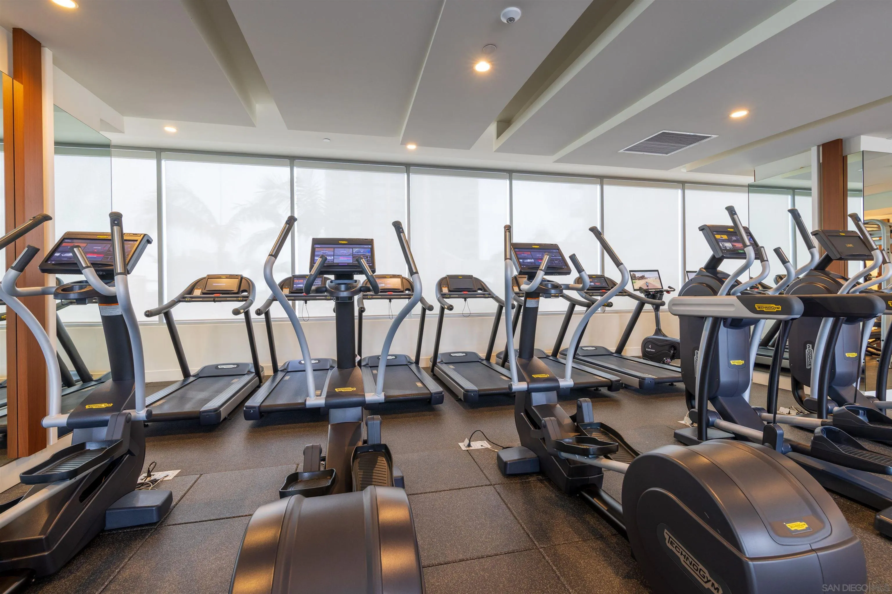 1388 Kettner Boulevard, Unit 3205 San Diego, CA 92101 - Photo 50 of 53 a view of a room with gym equipment