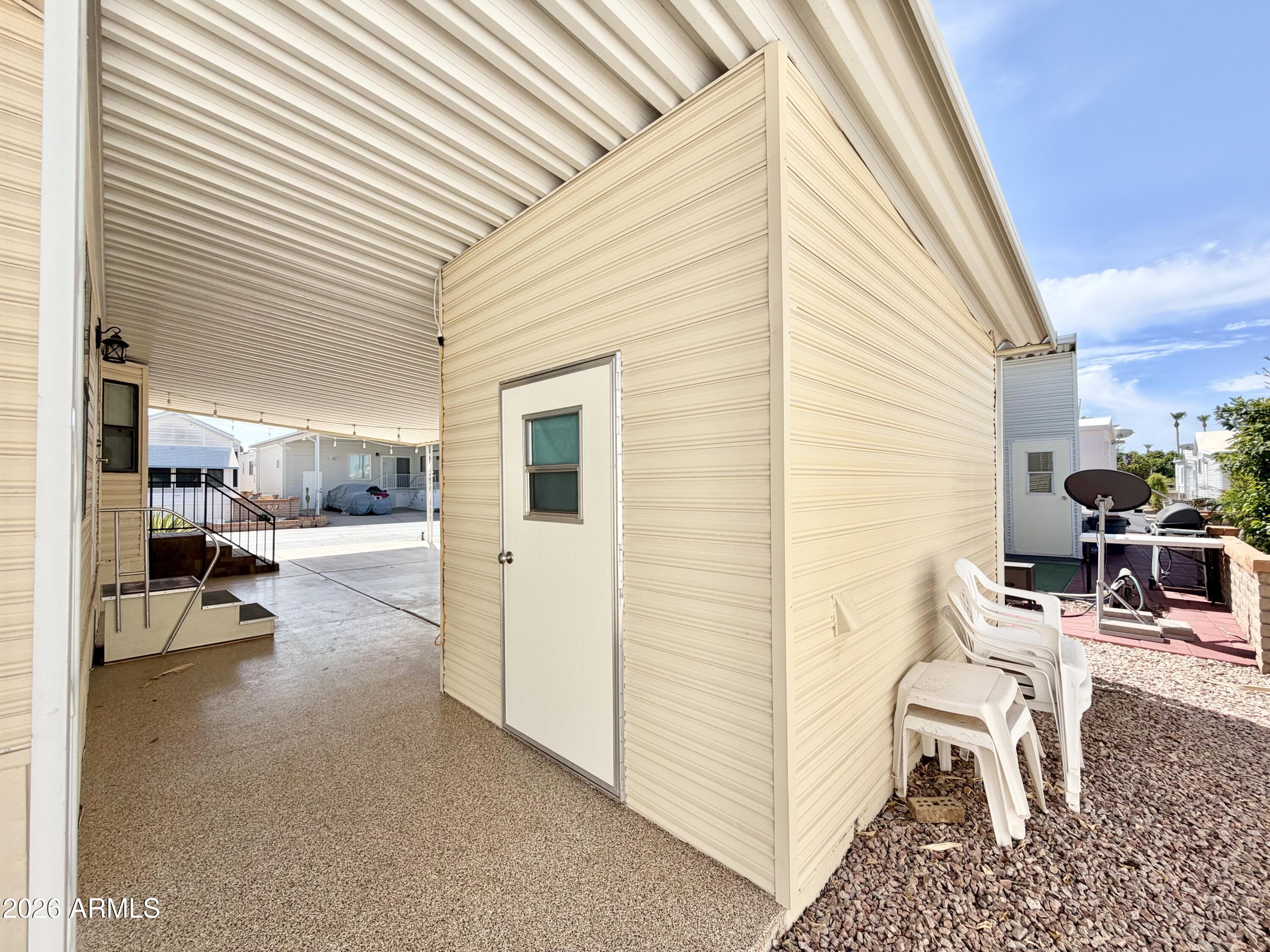 111 South Greenfield Road, Unit 294 Mesa, AZ 85206 - Photo 32 of 48 BACK/SIDE OF SHED