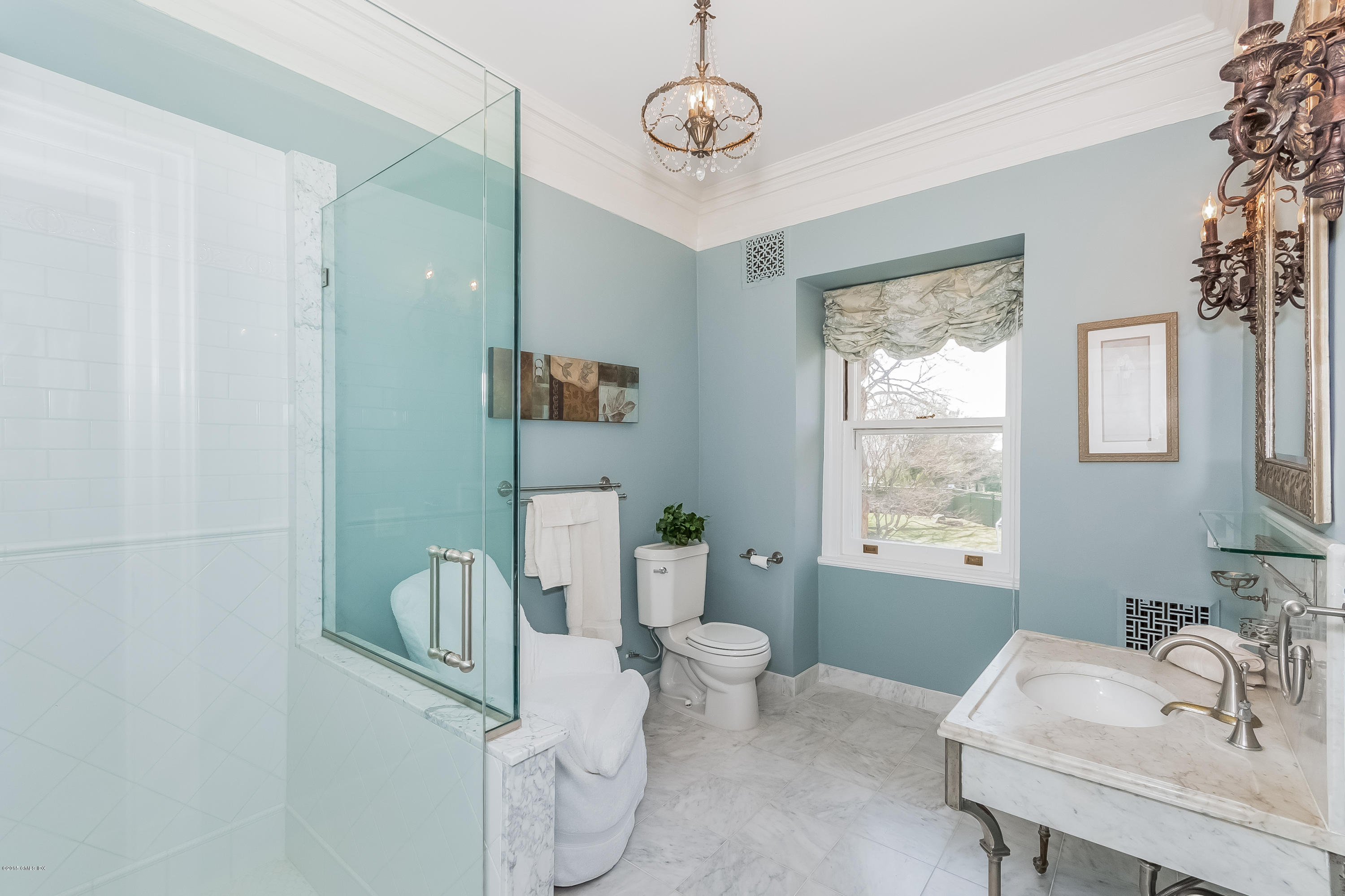 432 Field Point Road Greenwich, CT 06830 - Photo 19 of 25 a bathroom with a sink toilet and shower