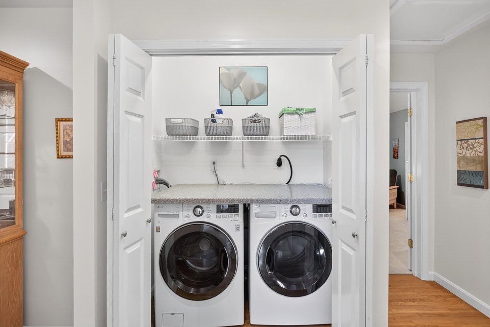 3 Stephen Hopkins Road Harwich, MA 02645 - Photo 31 of 42 a utility room with dryer and washer