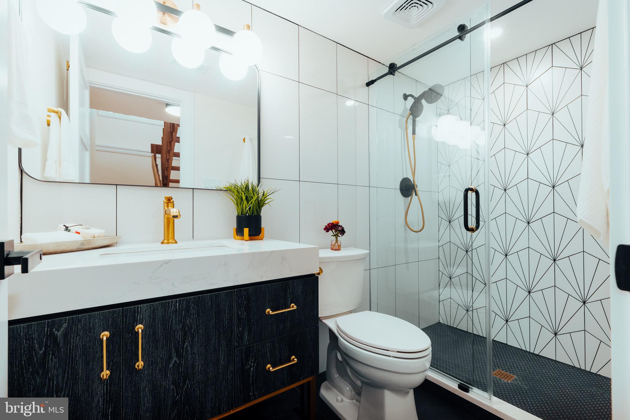 108 Interpromontory Road Great Falls, VA 22066 - Photo 22 of 108 a bathroom with a sink a toilet and shower