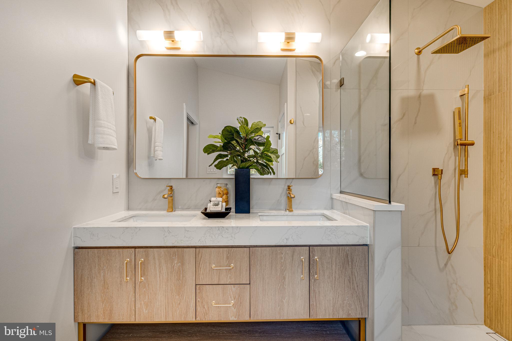 108 Interpromontory Road Great Falls, VA 22066 - Photo 8 of 93 a bathroom with a sink and a mirror