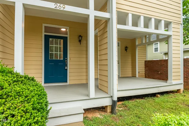a view of front door of house
