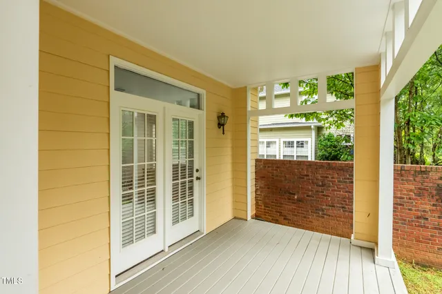 a view of front door of house
