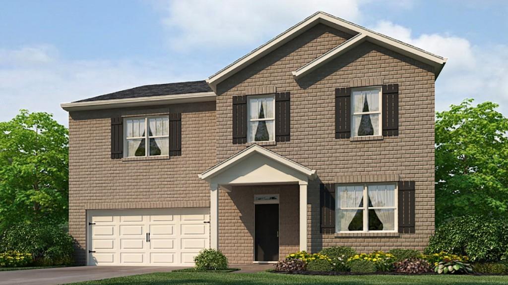 a front view of a house