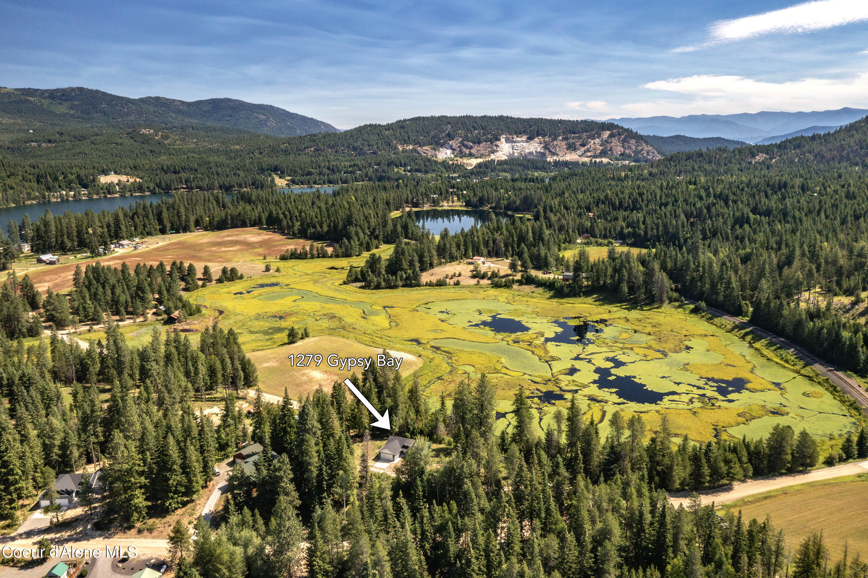 1279 Gypsy Bay Road Sagle, ID 83860 - Photo 31 of 37 Aerial Looking East