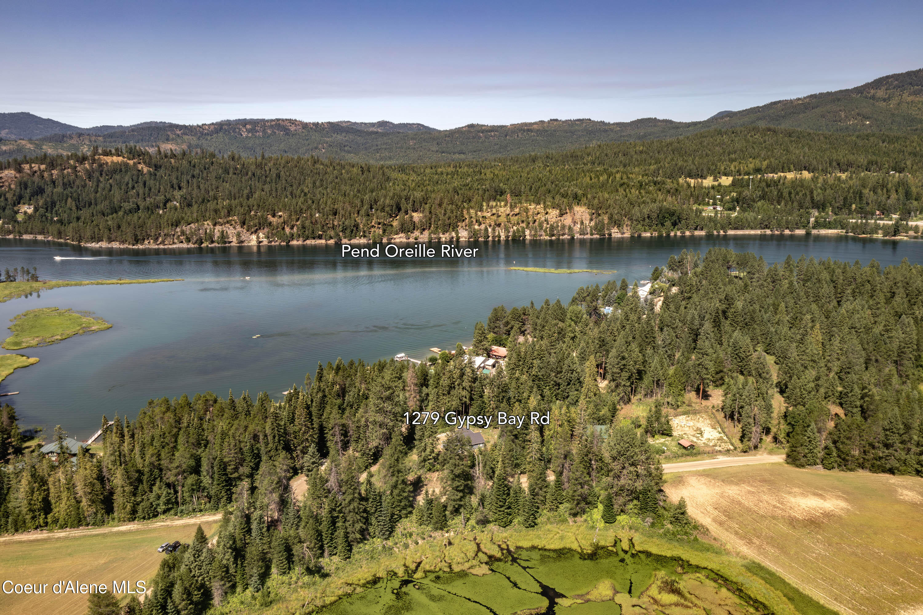 1279 Gypsy Bay Road Sagle, ID 83860 - Photo 32 of 37 Aerial Looking North