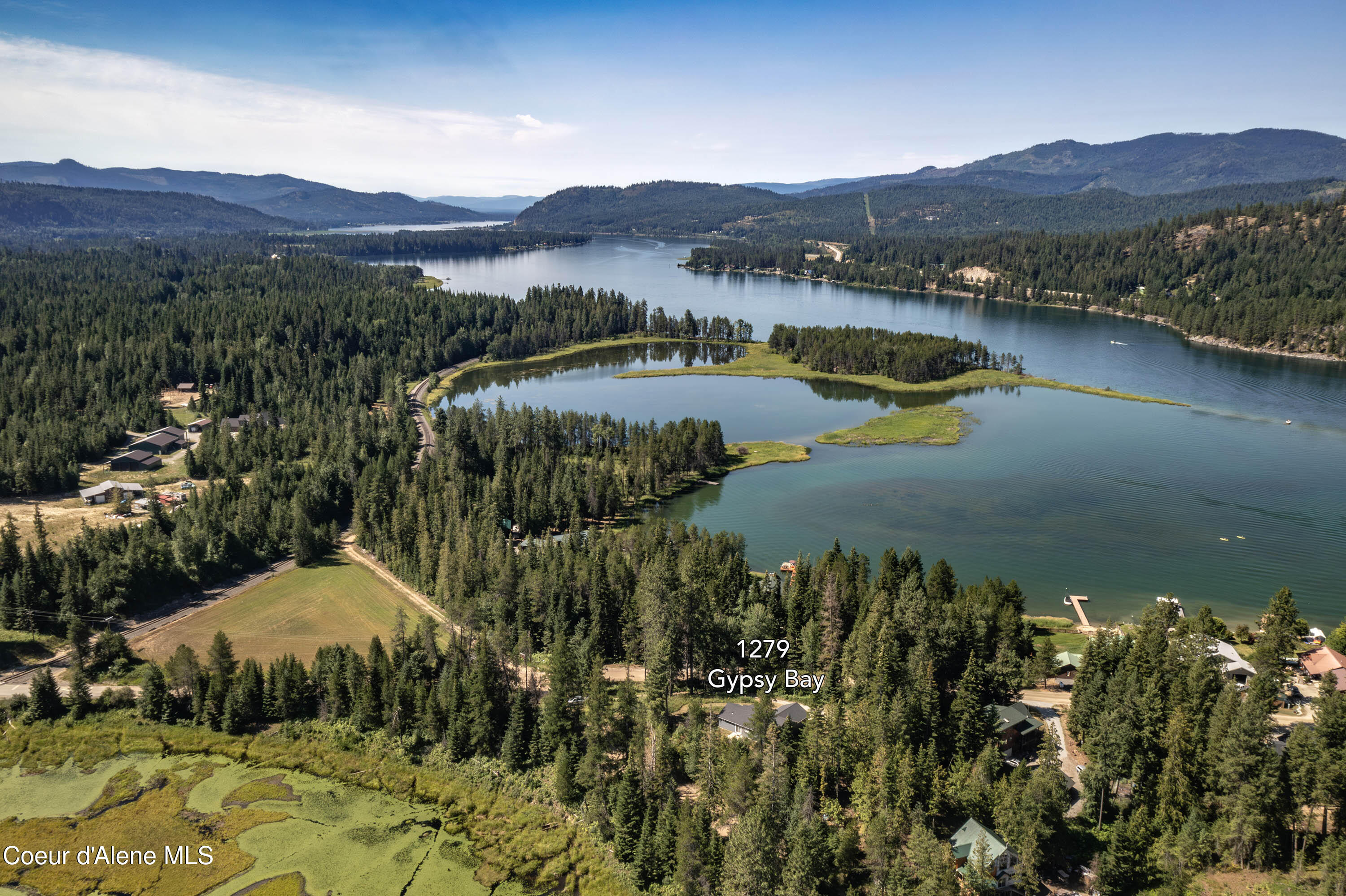 1279 Gypsy Bay Road Sagle, ID 83860 - Photo 33 of 37 Aerial Looking West