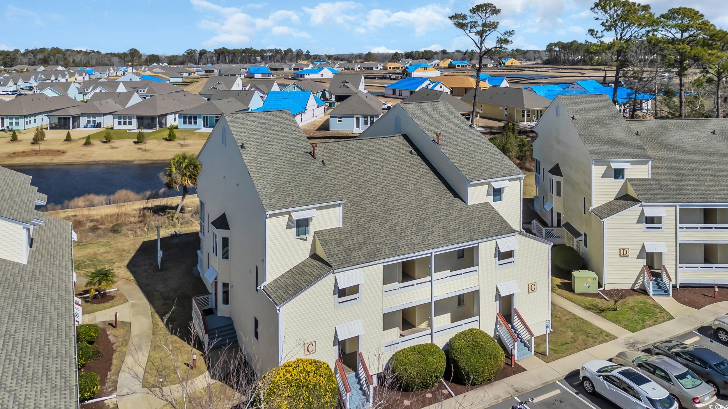 1100 Possum Trot Road, Unit C202 North Myrtle Beach, SC 29582 - Photo 3 of 34 Aerial view featuring a residential view