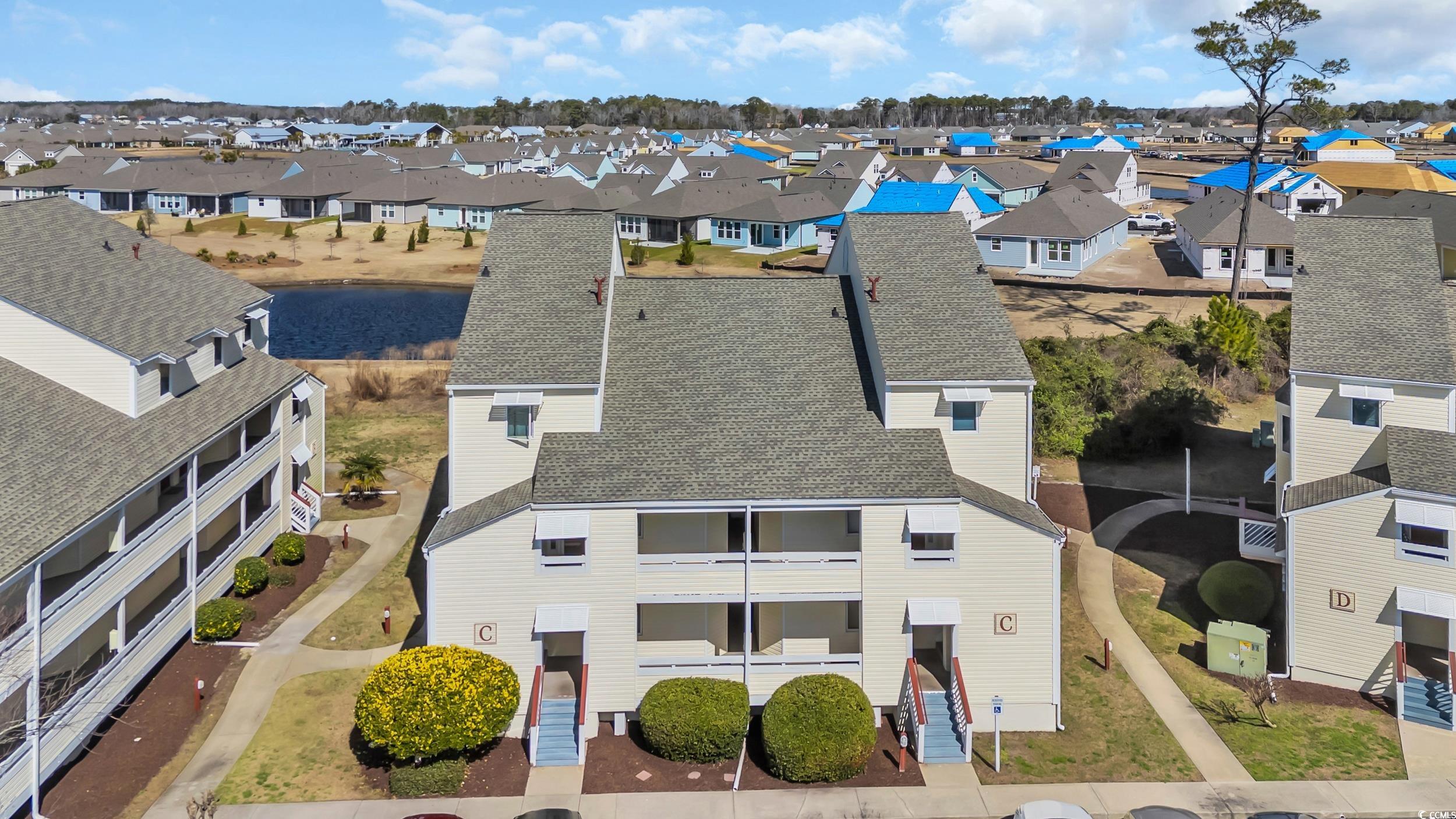 1100 Possum Trot Road, Unit C202 North Myrtle Beach, SC 29582 - Photo 32 of 34 Aerial view with a residential view