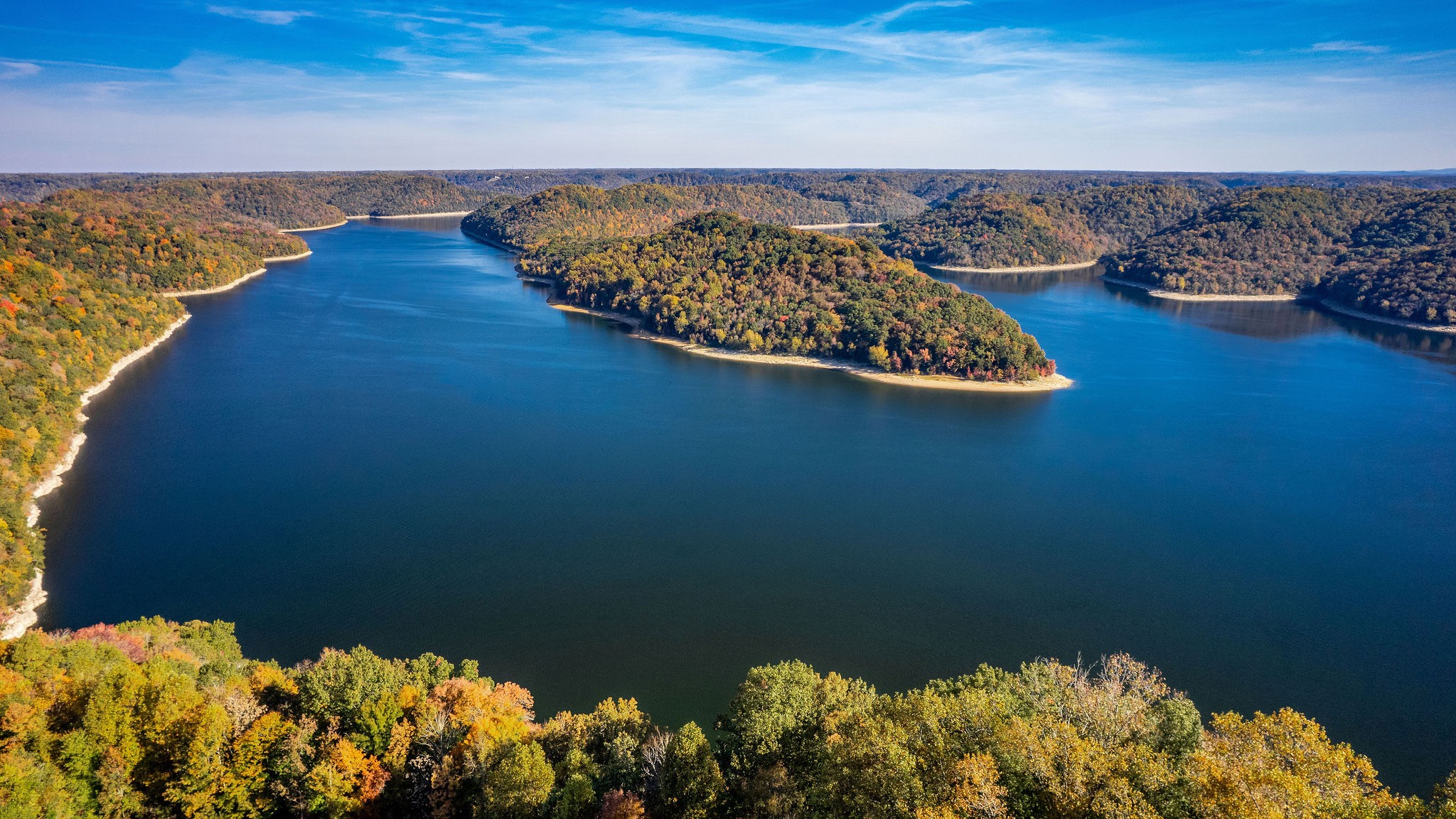 1824 Puckett Point Road Smithville, TN 37166 - Photo 53 of 53 a view of a lake with a mountain in the background