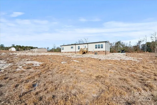 a view of wooden stairs
