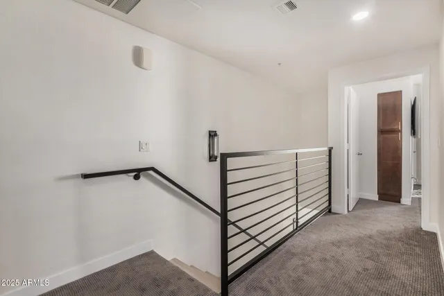 a view of a room with an empty space