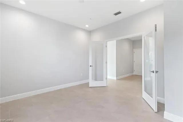 a view of an empty room