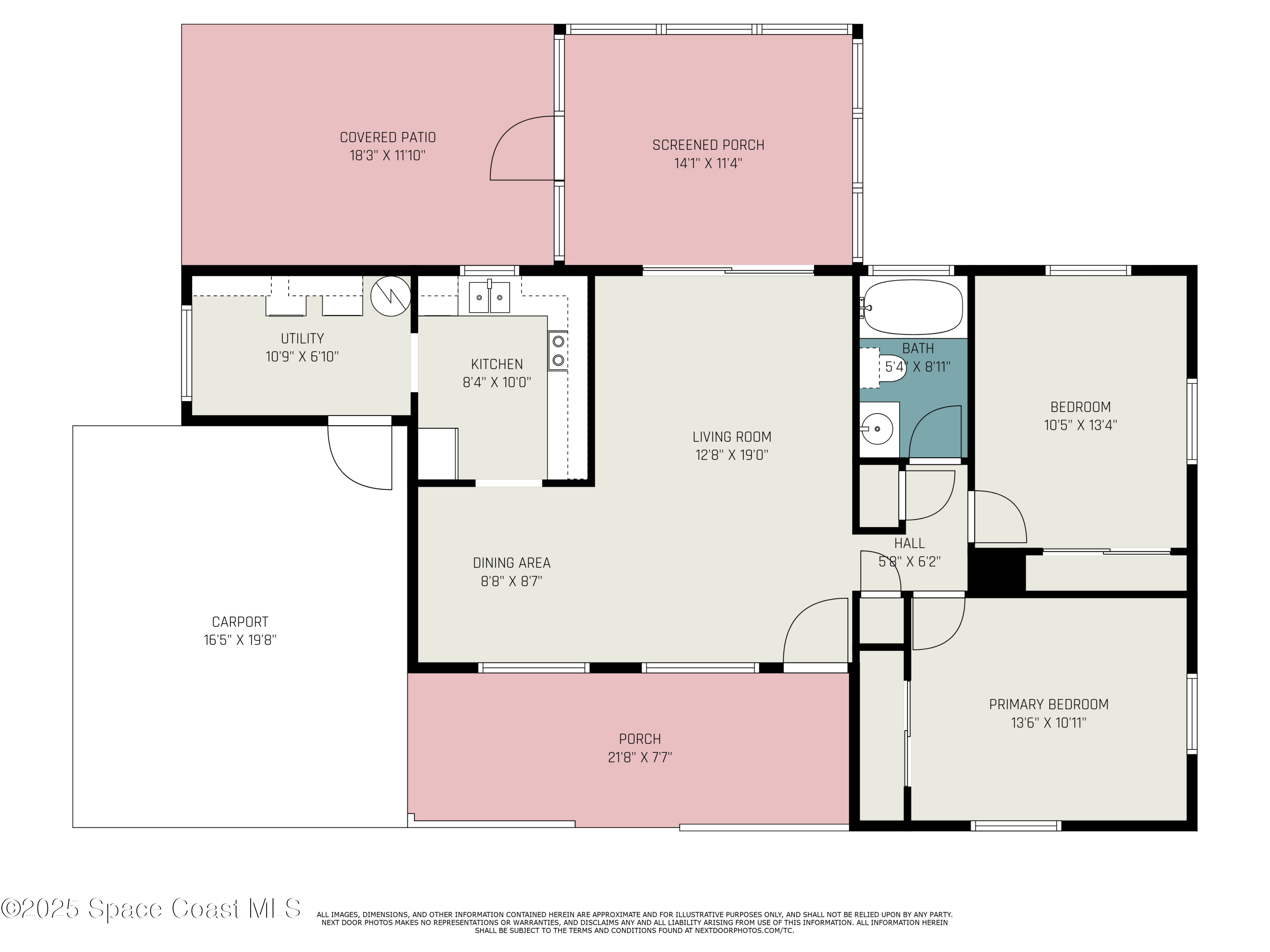 1001 Mercury Lane Rockledge, FL 32955 - Photo 2 of 2 a picture of a wall with a white refrigerator