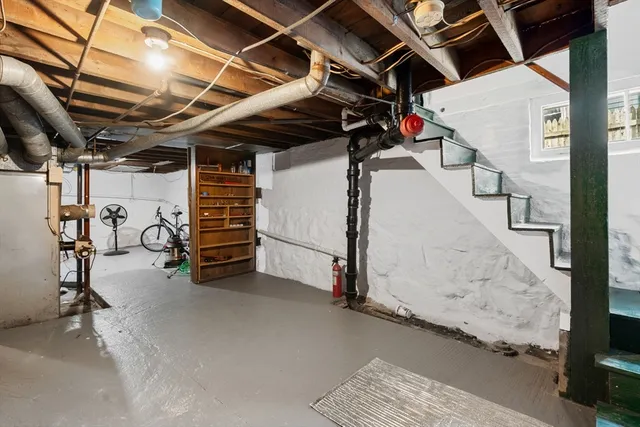 a view of storage and utility room