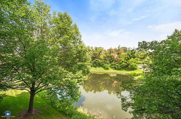 a view of lake from a yard