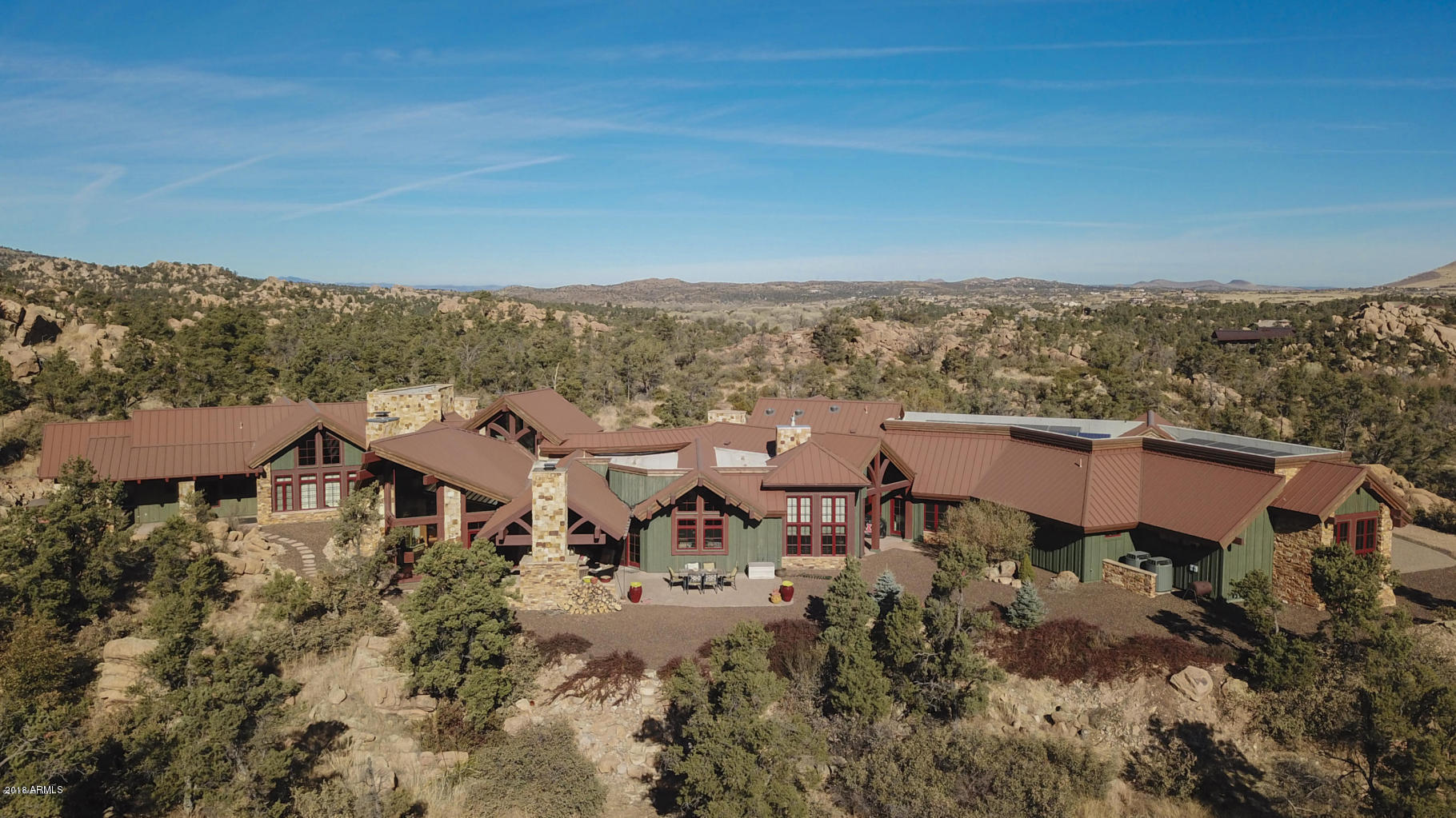 4665 Phantom Hill Road Prescott, AZ 86305 - Photo 10 of 60 An Aerial Back View