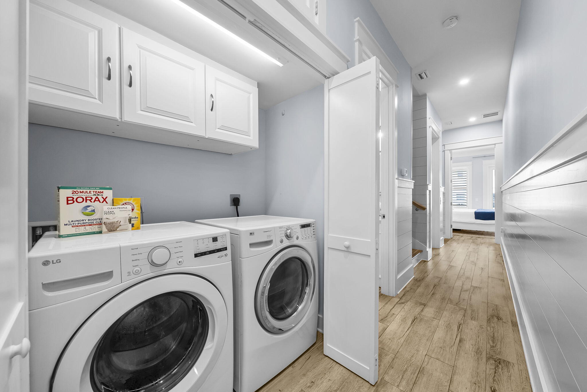 93 Emerald Cove Lane North Inlet Beach, FL 32461 - Photo 35 of 68 a view of hallway with washer and dryer