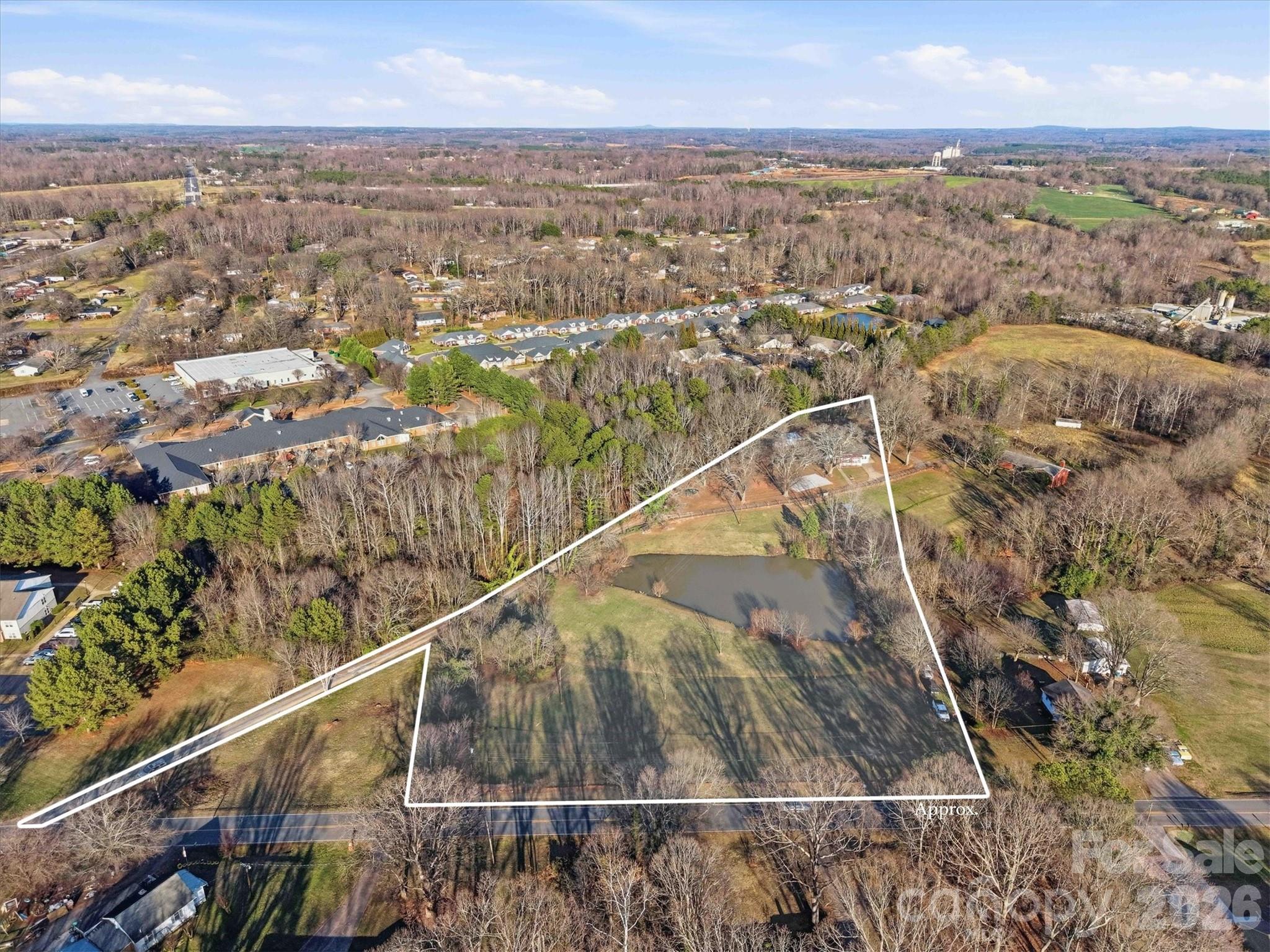 915 Airport Road Shelby, NC 28150 - Photo 36 of 37 an aerial view of residential houses with outdoor space