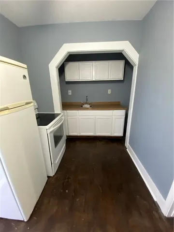 a utility room with a washer and dryer