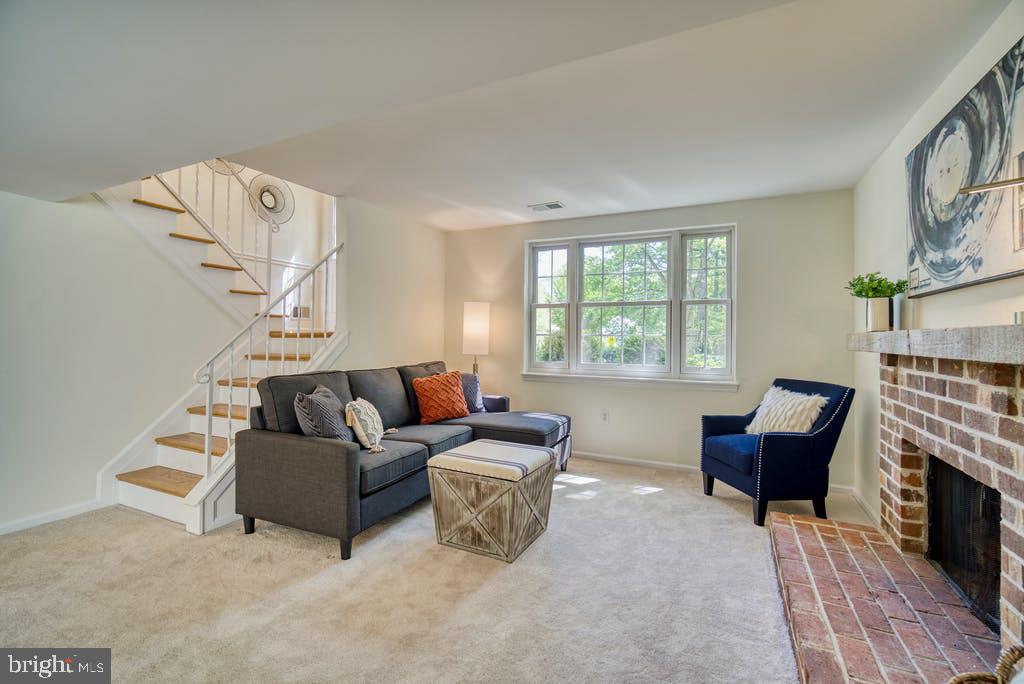 10187 Marshall Pond Road Burke, VA 22015 - Photo 22 of 32 Family Room with wood-burning Fireplace