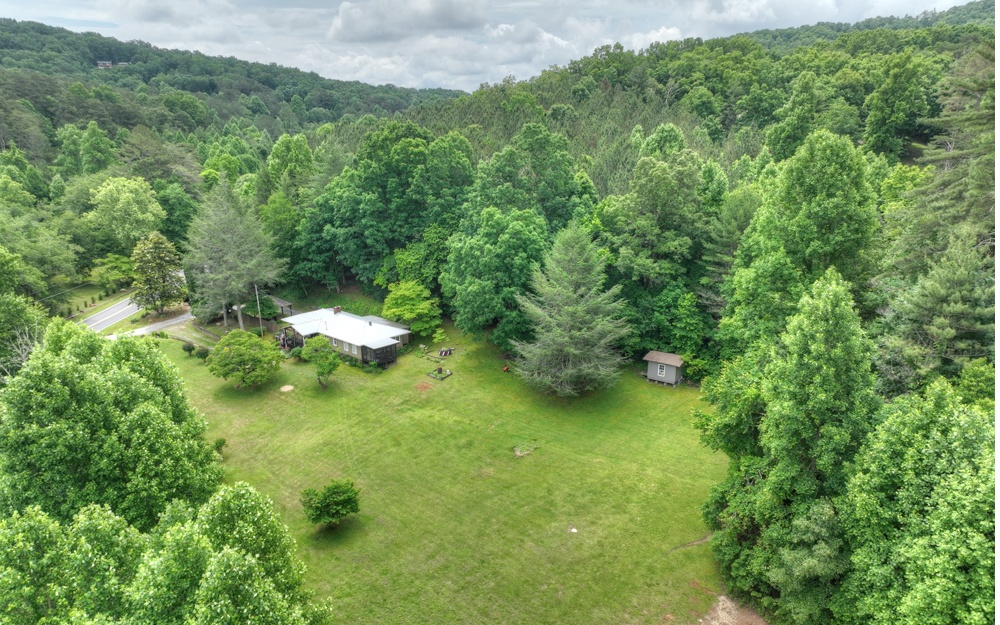 920 Tennis Court Road Blue Ridge, GA 30513 - Photo 45 of 56 a backyard of a house with a yard and lake view