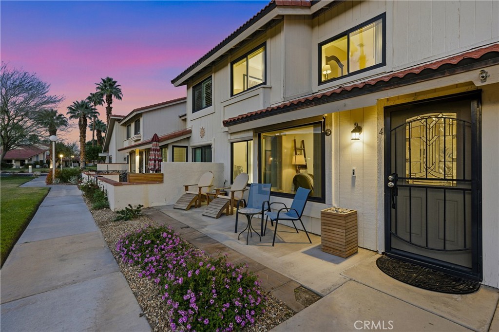 Front entrance and patio