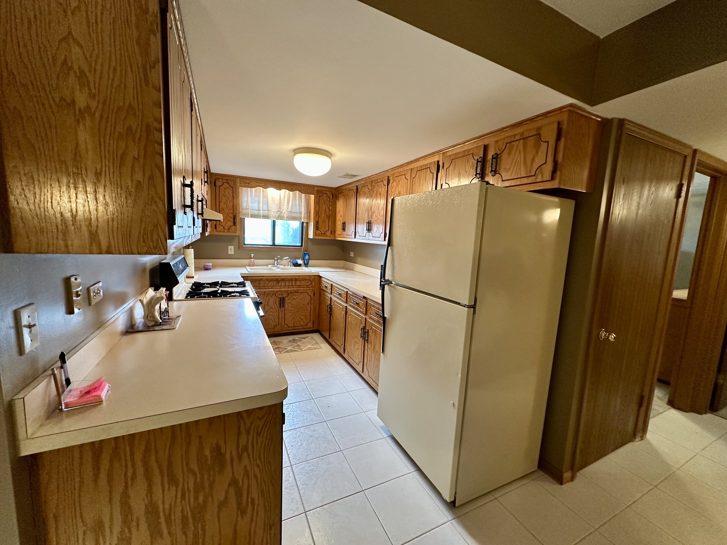 10930 Central Avenue, Unit 1B Chicago Ridge, IL 60415 - Photo 8 of 22 a kitchen with refrigerator and window