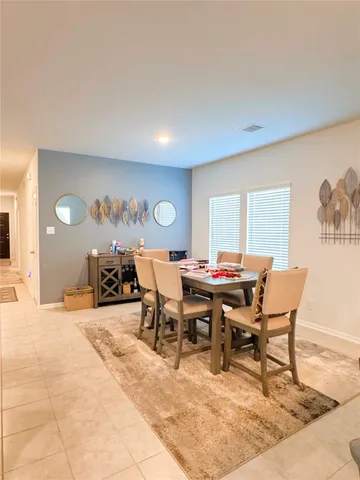 a view of an swimming pool with an outdoor seating