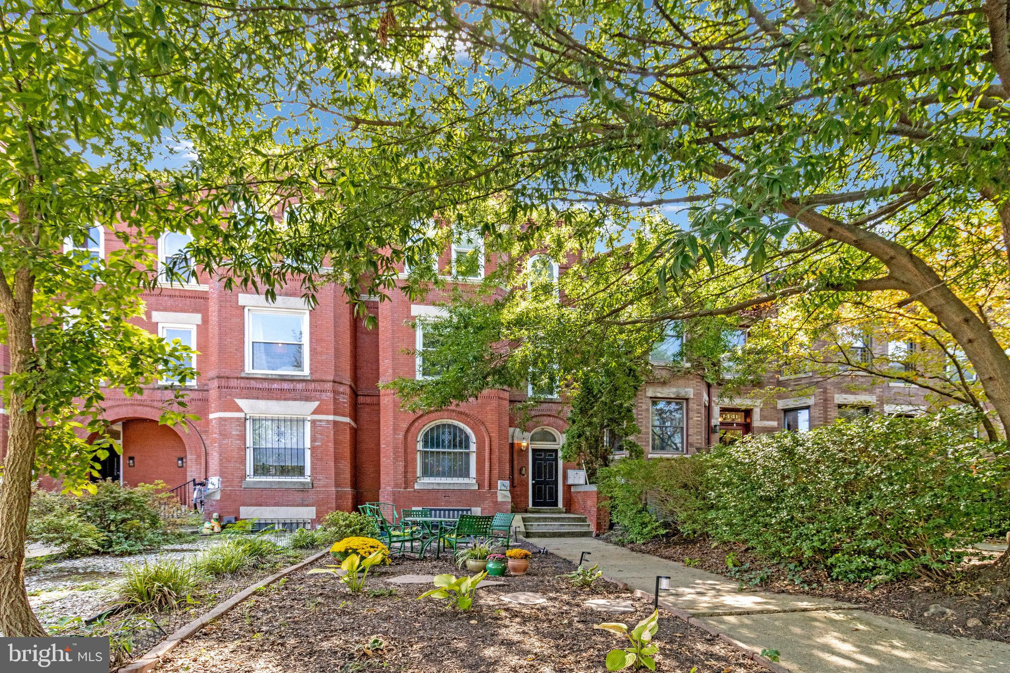 1443 East Capitol Street Southeast, Unit 1 Washington, DC 20003 - Photo 18 of 19 a front view of a house with garden