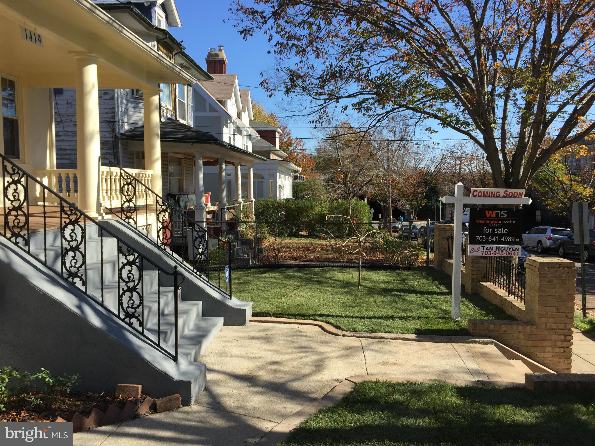 1419 Decatur Street Northwest Washington, DC 20011 - Photo 5 of 29 Front Lawn