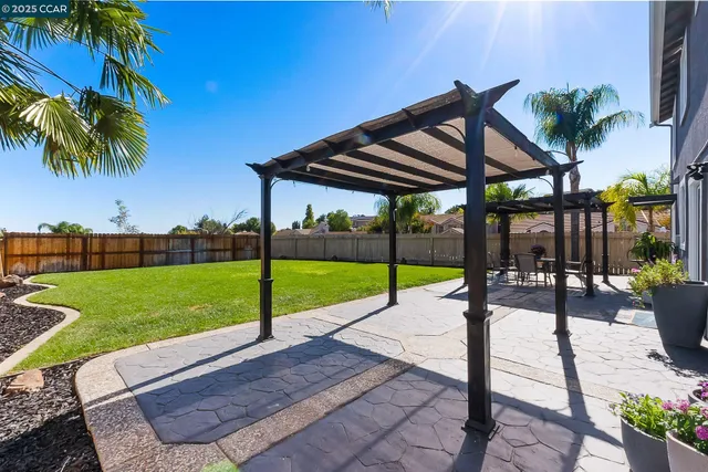 a park view with a garden space