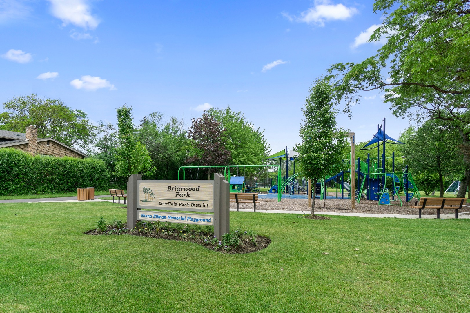49 Mulberry Road Deerfield, IL 60015 - Photo 17 of 17 a view of a park with swings and slides