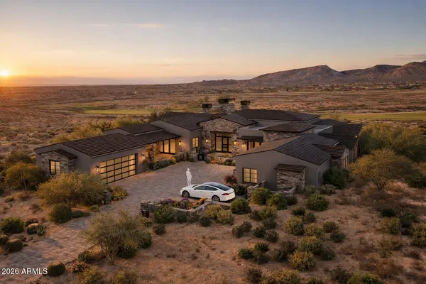 an aerial view of multiple house