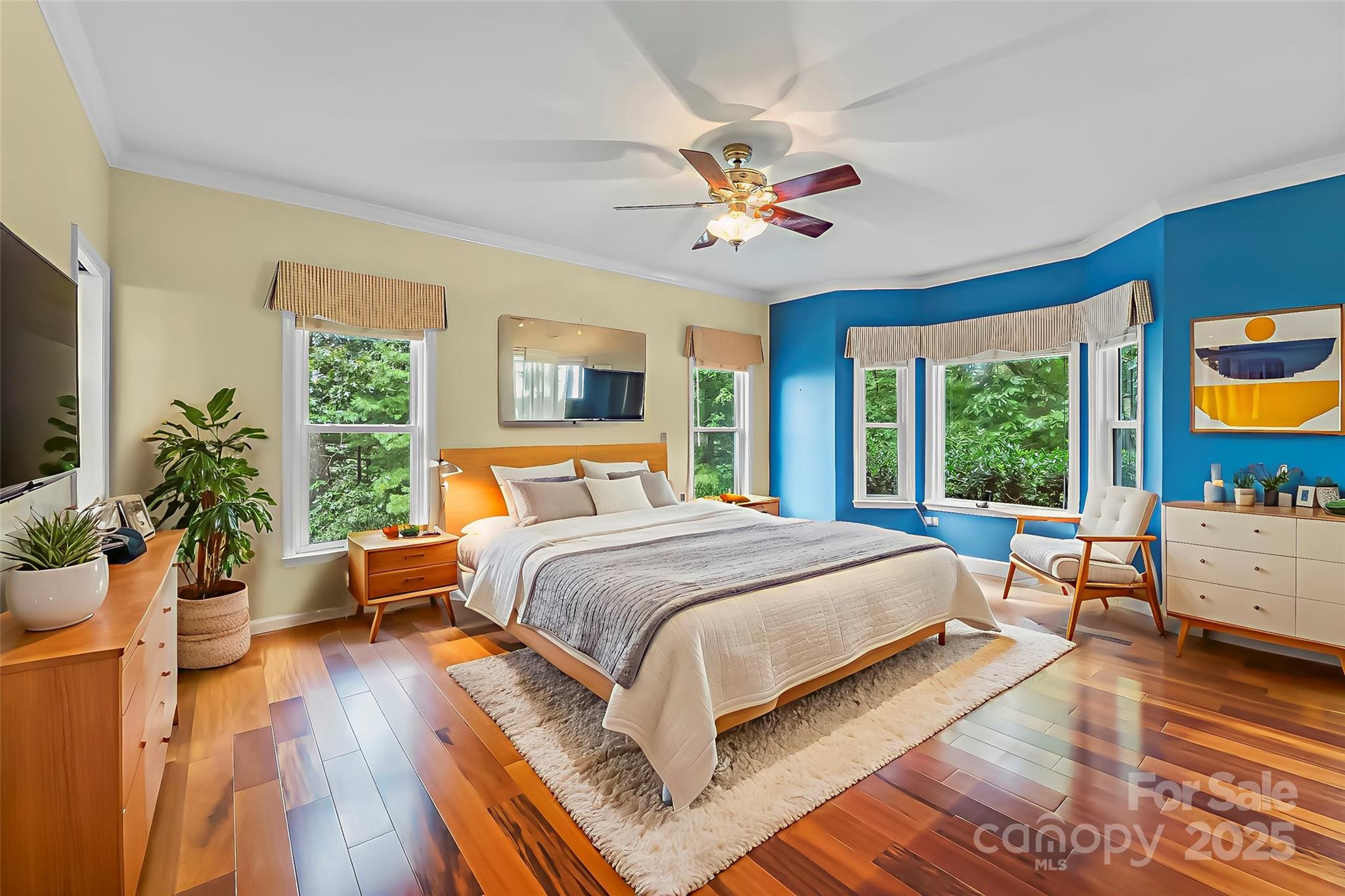506 Kings Ridge Asheville, NC 28804 - Photo 14 of 44 a bedroom with a large bed and a window